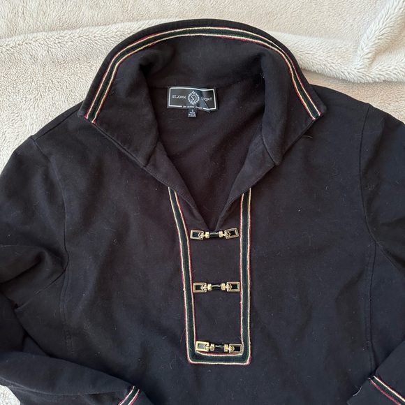 St John Sport Embellished Tunic Sweater Top - Picture 2 of 7